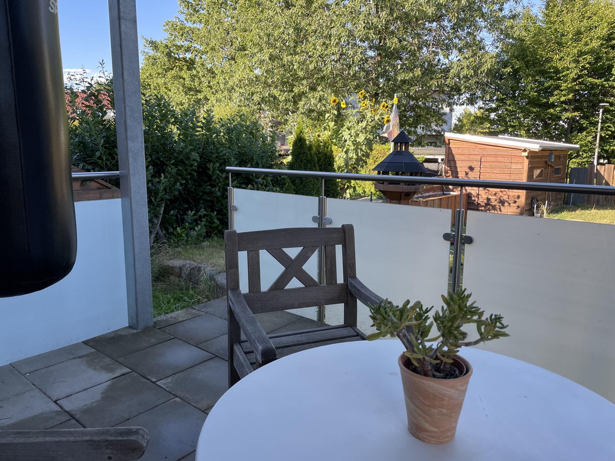 Terrasse Gartenblick