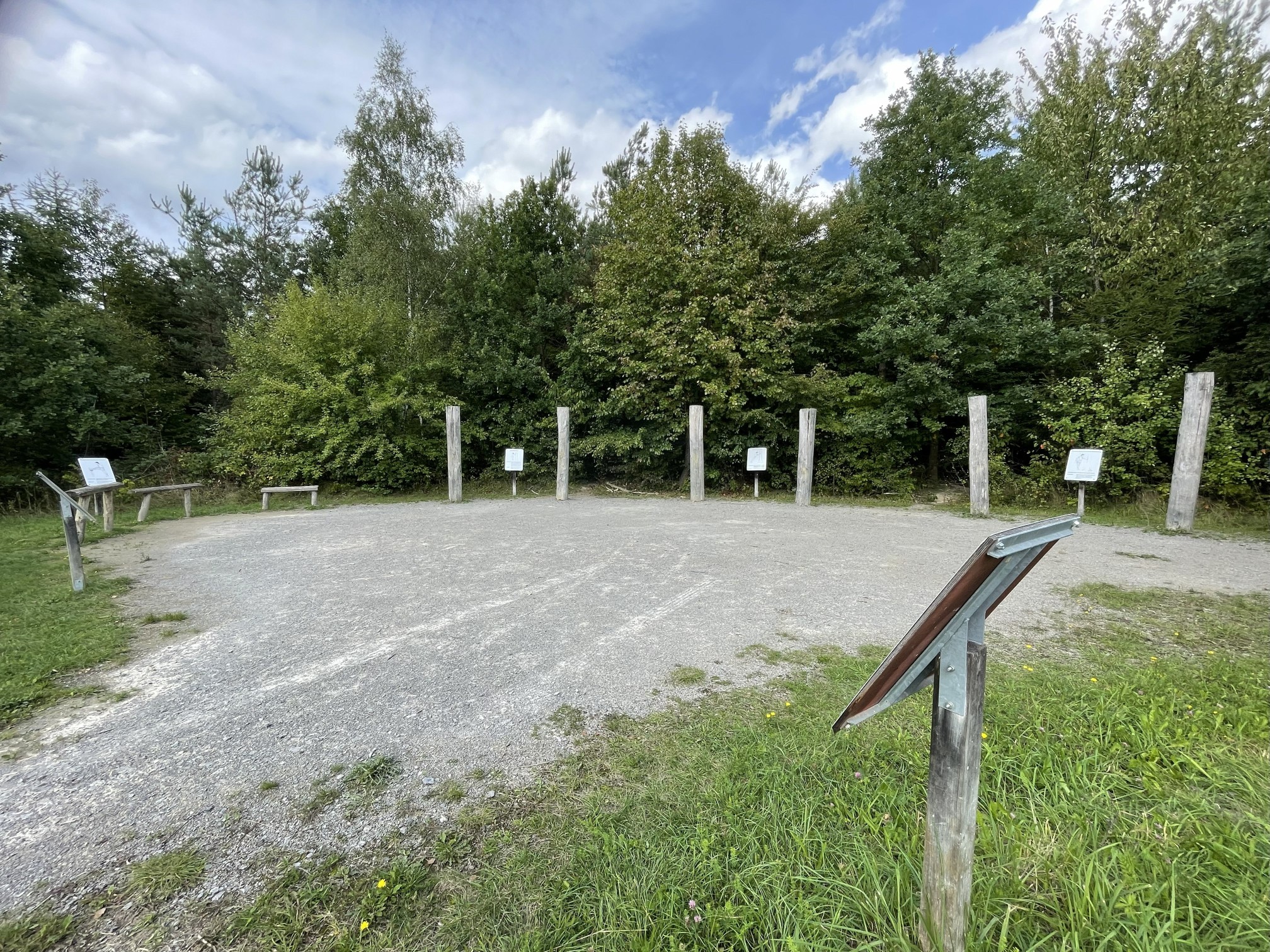 Fitness-Station am Waldrand